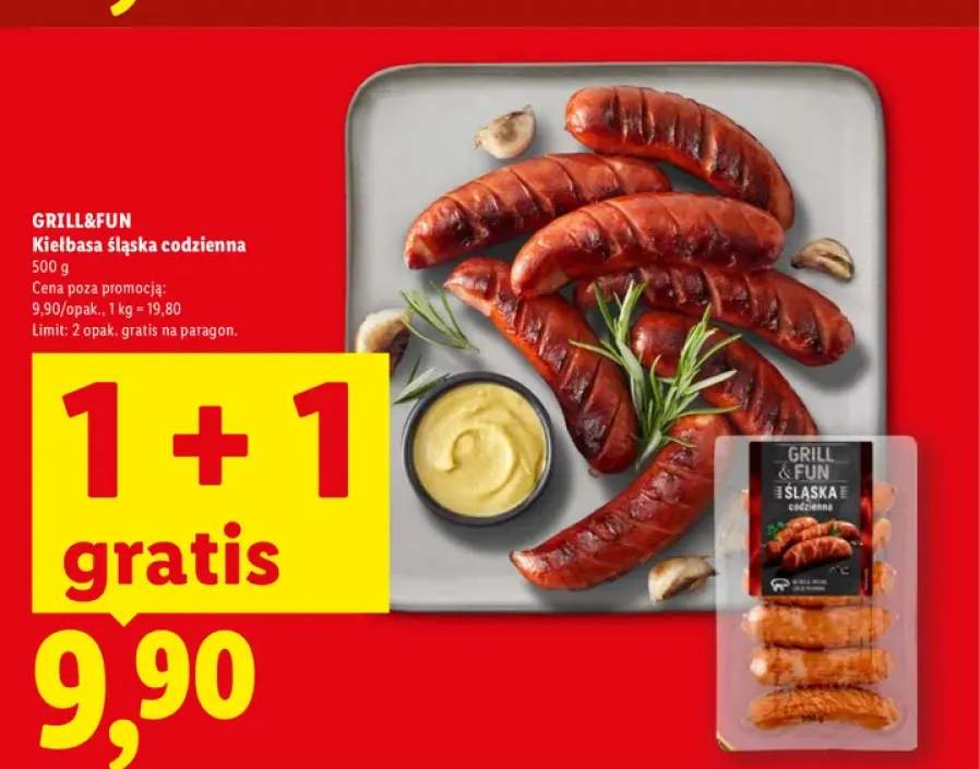 Kiełbasa śląska codzienna Grill&Fun