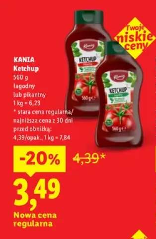 Ketchup łagodny Kania +1 wariant