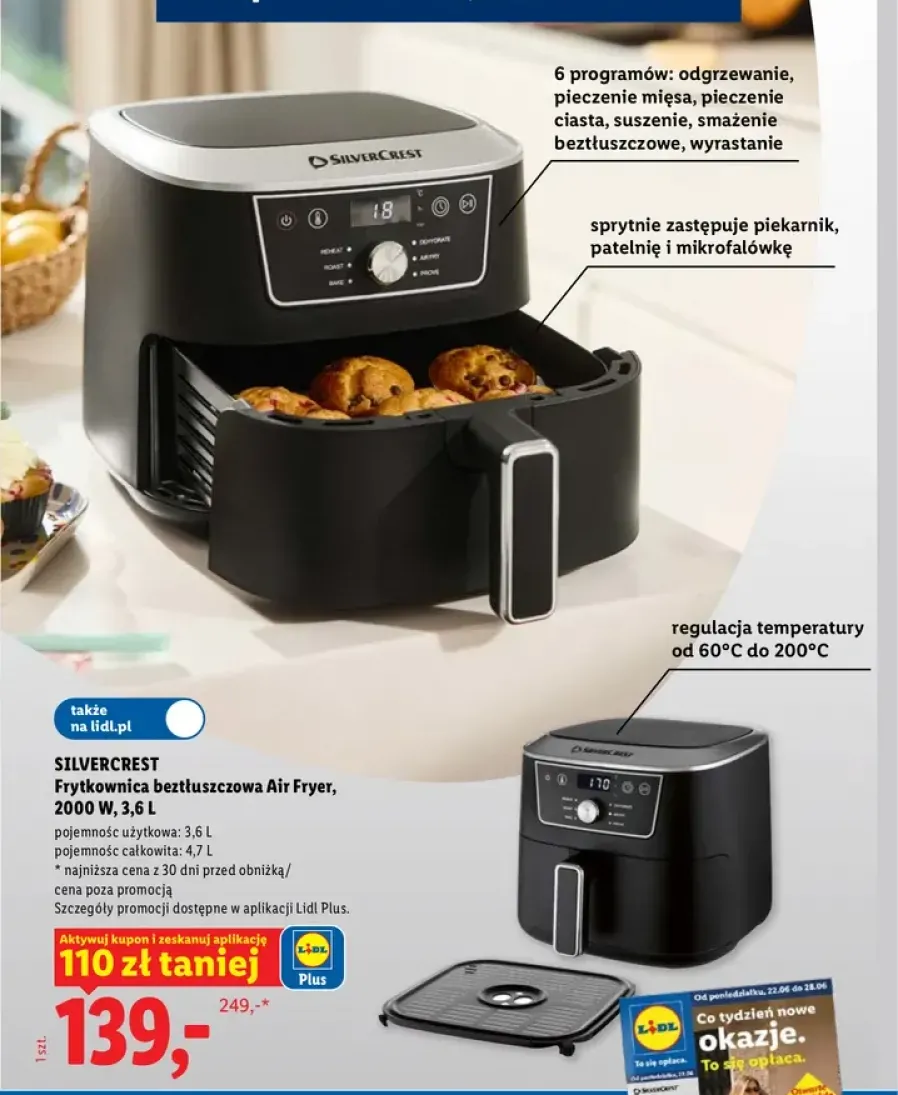 Frytkownica beztłuszczowa Silvercrest Air Fryer