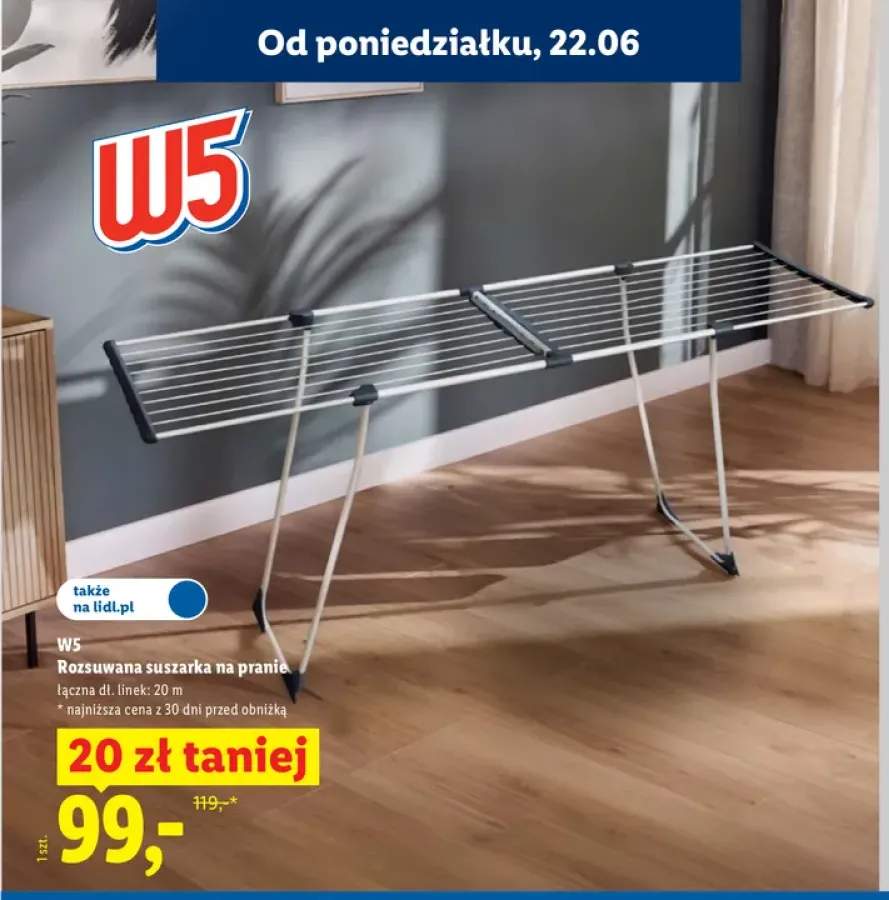 Rozsuwana suszarka na pranie W5