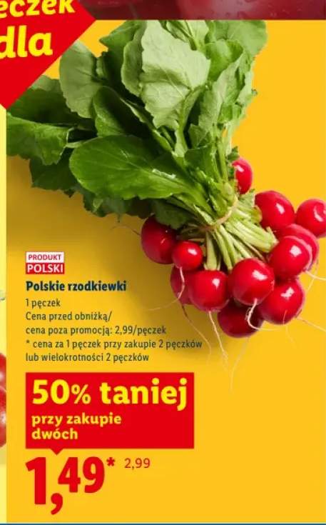 Rzodkiewki Ryneczek Lidla polskie