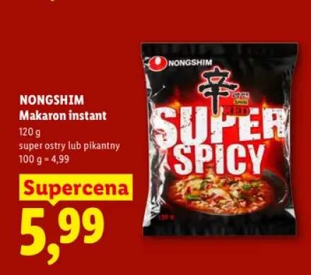 Makaron instant Nongshim super ostry +1 wariant