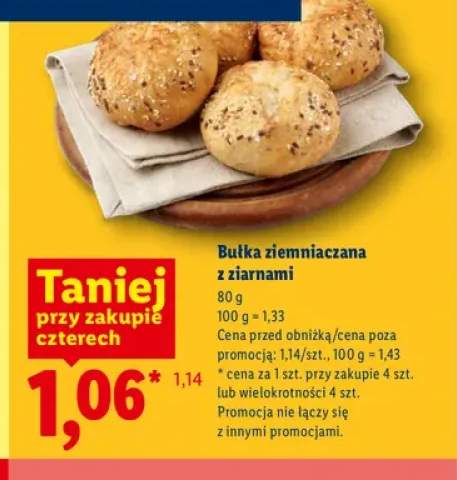 Bułka ziemniaczana z ziarnami
