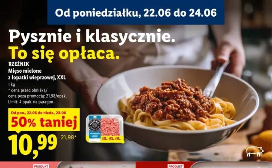 Mięso mielone z łopatki wieprzowej Rzeźnik XXL
