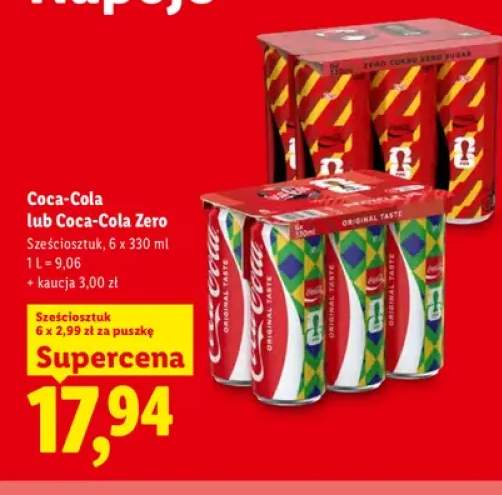 Napój gazowany Coca-Cola 6-pak 330 ml +1 wariant