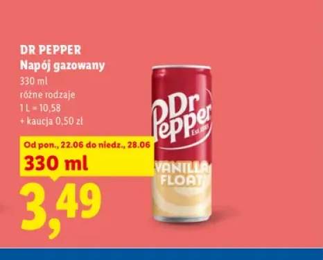 Napój gazowany Dr Pepper Vanilla Float