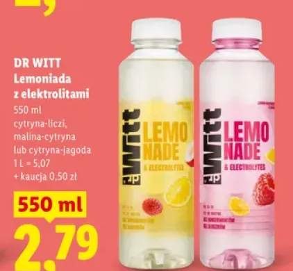 Lemoniada z elektrolitami cytryna-liczi Dr Witt +2 warianty