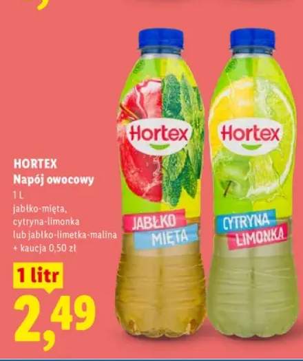 Napój owocowy jabłko-mięta Hortex +2 warianty