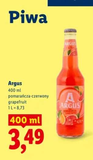 Piwo Argus pomarańcza-czerwony +1 wariant