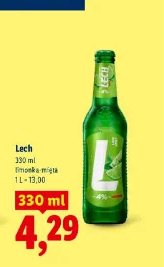 Piwo Lech limonka-mięta