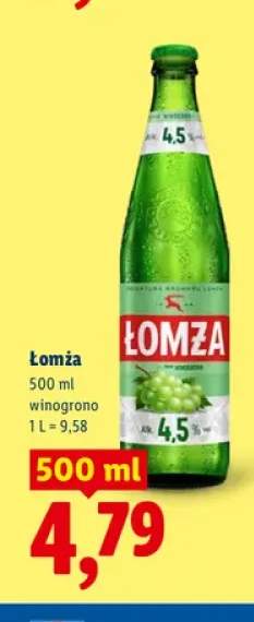 Piwo Łomża winogrono