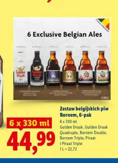 Zestaw piw belgijskich Bornem 6-pak