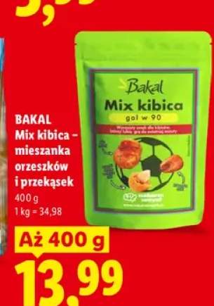 Mieszanka orzeszków i przekąsek Mix kibica Bakal