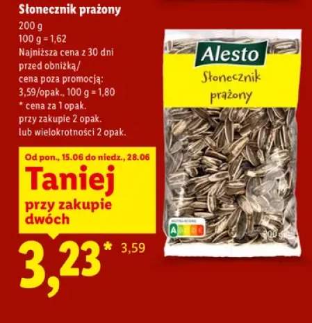 Słonecznik prażony Alesto