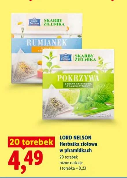 Herbatka ziołowa Lord Nelson Skarby Zielnika Rumianek +1 wariant