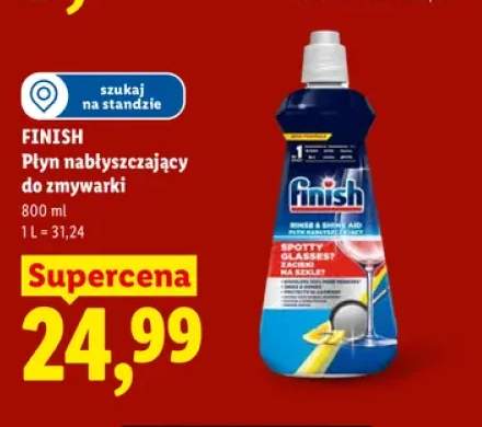 Płyn nabłyszczający do zmywarki Finish Rinse & Shine Aid