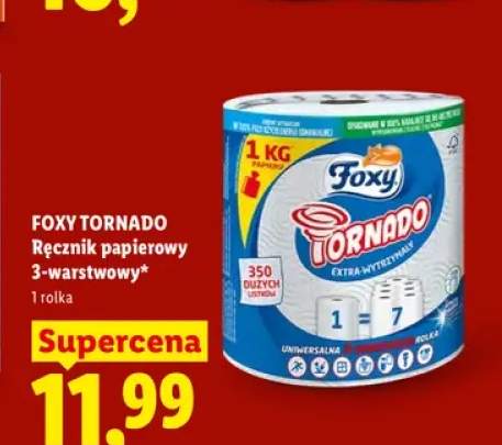 Ręcznik papierowy Foxy Tornado 3-warstwowy