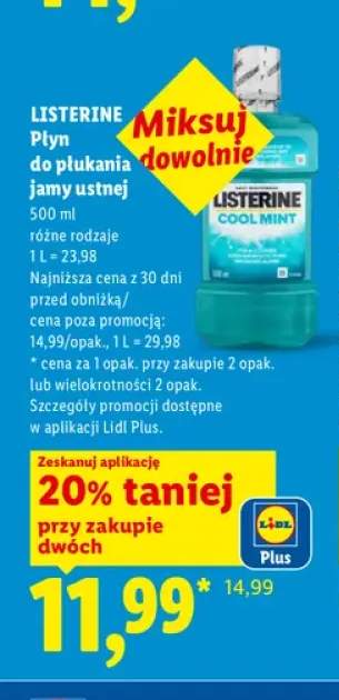 Płyn do płukania jamy ustnej Listerine
