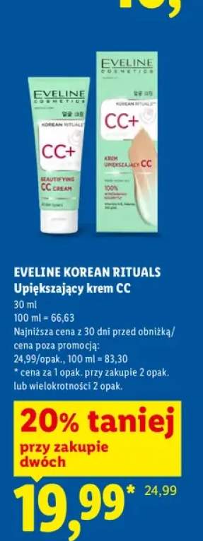 Upiększający krem CC Eveline Korean Rituals