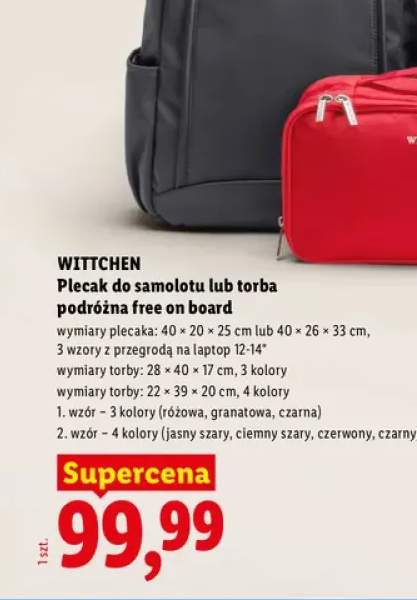 Plecak do samolotu Wittchen free on board