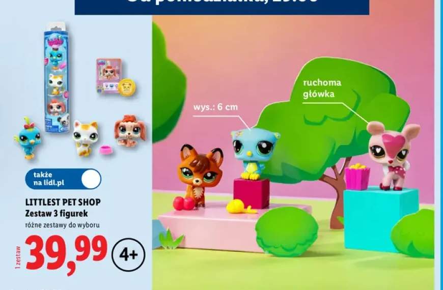Zestaw 3 figurek Littlest Pet Shop