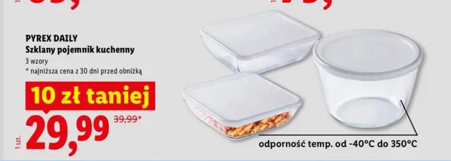 Szklany pojemnik kuchenny Pyrex Daily