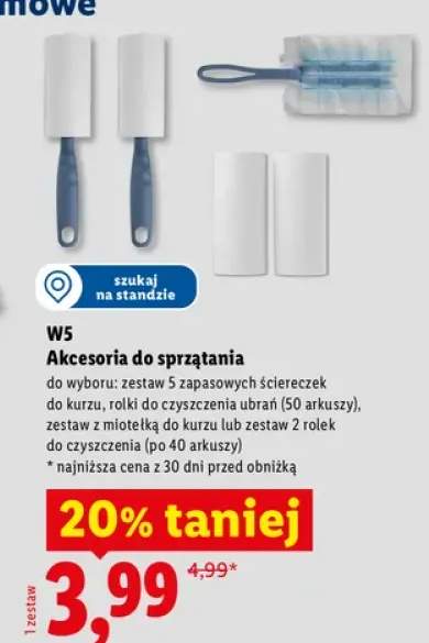 Zestaw 5 zapasowych ściereczek do kurzu W5 +3 warianty