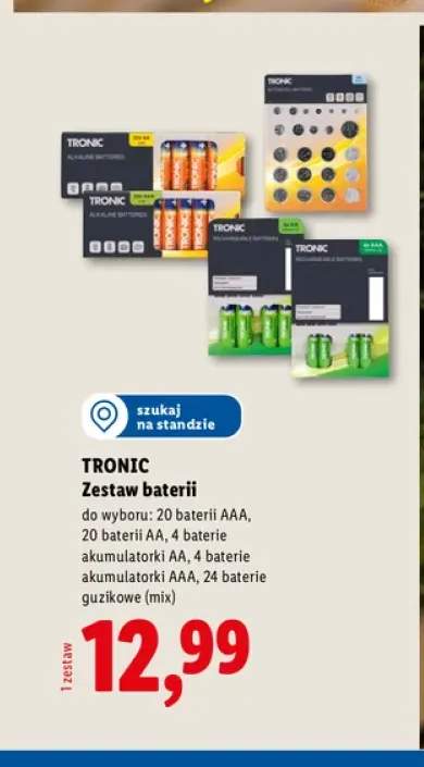Baterie alkaliczne AAA TRONIC 20-pak +4 warianty
