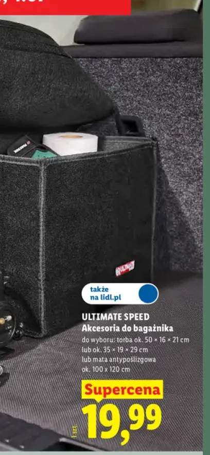 Akcesoria do bagażnika Ultimate Speed torba 50x16x21 cm +1 wariant