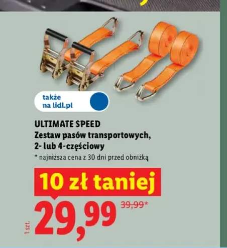 Zestaw pasów transportowych Ultimate Speed 2-częściowy +1 wariant
