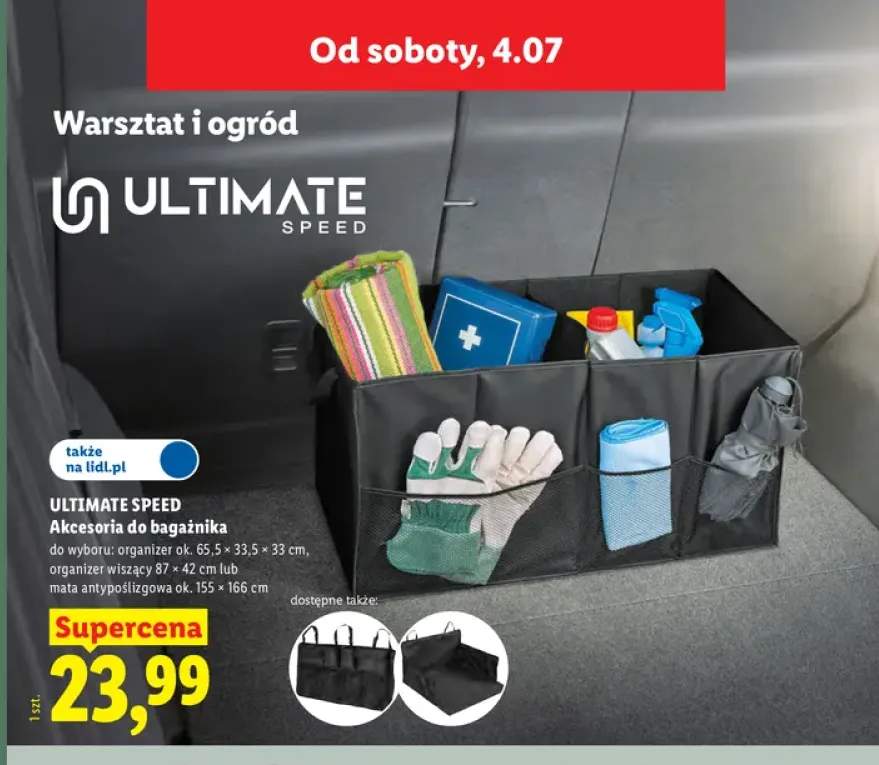 Akcesoria do bagażnika organizer ULTIMATE SPEED +2 warianty
