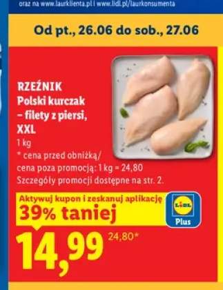 Polski kurczak filety z piersi XXL Rzeźnik