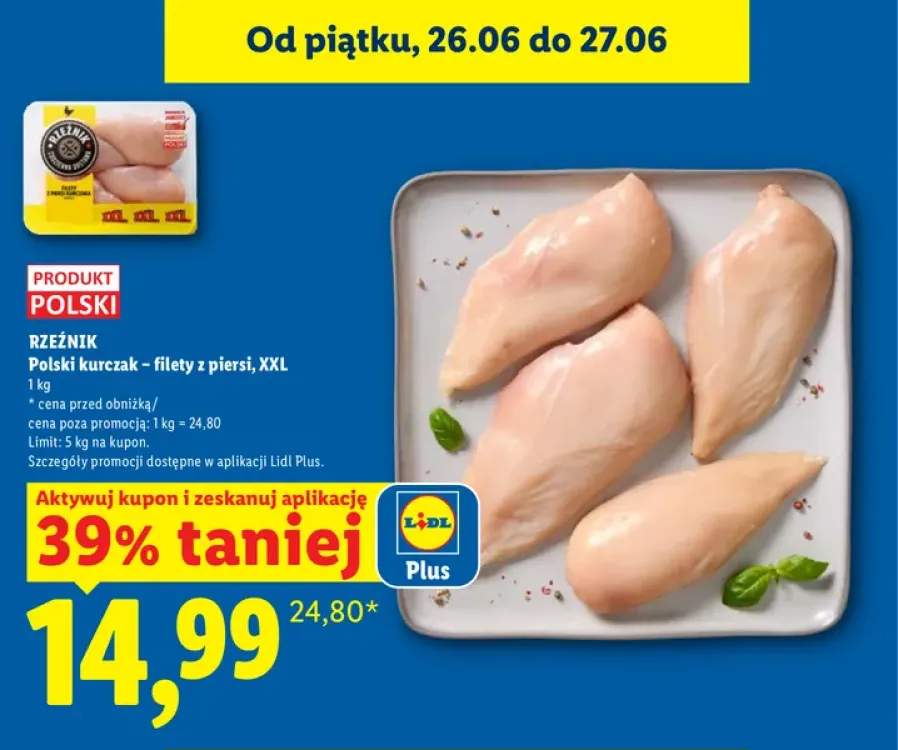 Filety z piersi kurczaka Rzeźnik XXL