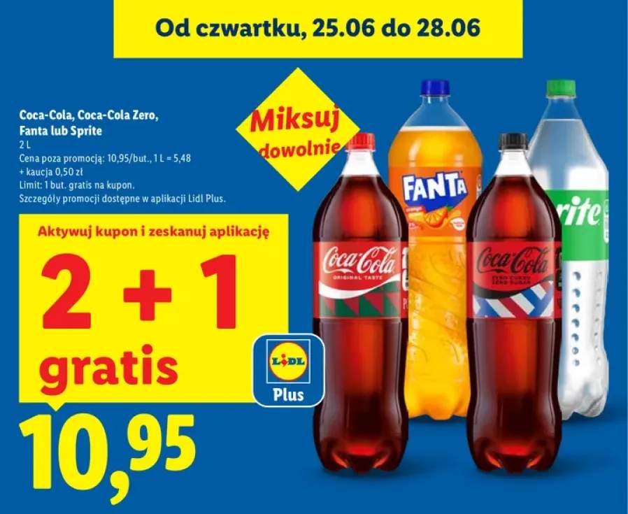 Napój gazowany Coca-Cola +3 warianty