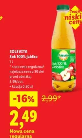 Sok 100% jabłko Solevita