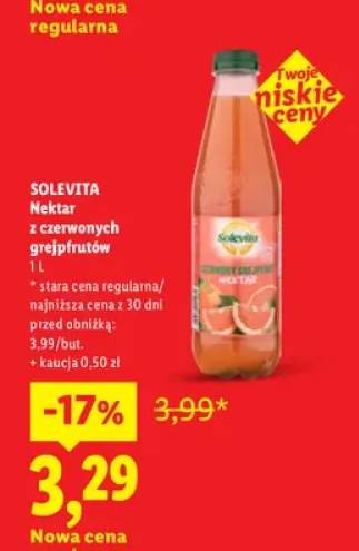 Nektar z czerwonych grejpfrutów Solevita