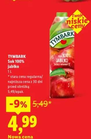 Sok 100% jabłko Tymbark
