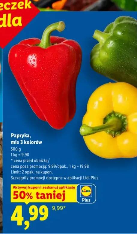 Papryka mix 3 kolorów