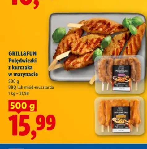 Polędwiczki z kurczaka w marynacie BBQ Grill&Fun +1 wariant