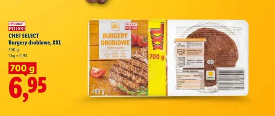 Burgery drobiowe XXL Chef Select