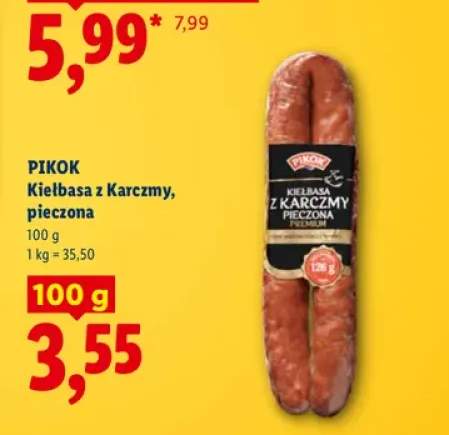 Kiełbasa z Karczmy pieczona Pikok