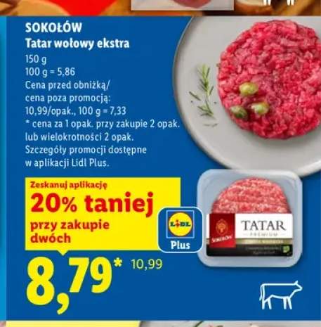 Tatar wołowy ekstra Sokołów