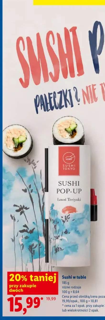 Sushi w tubie Sushi Tokyo Łosoś Teriyaki