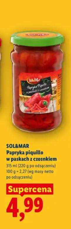 Papryka piquillo w paskach z czosnkiem Sol&Mar