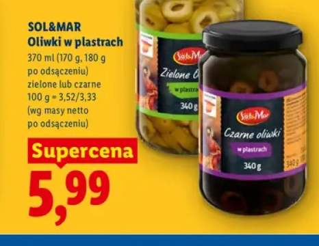 Oliwki zielone w plastrach Sol & Mar +1 wariant