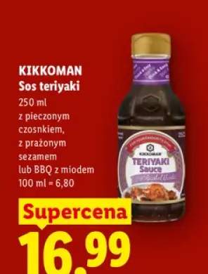 Sos teriyaki z pieczonym czosnkiem Kikkoman +2 warianty
