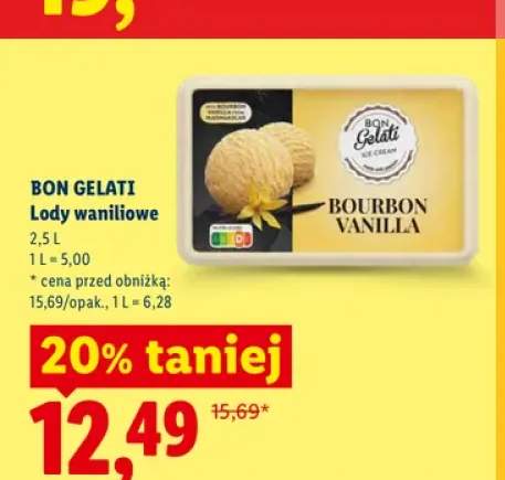 Lody waniliowe Bon Gelati
