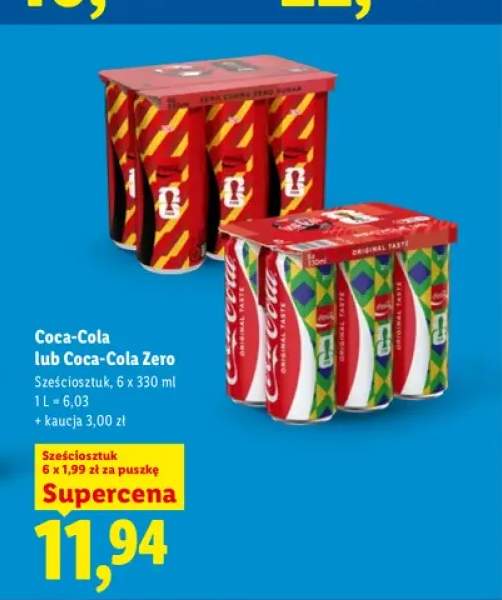 Napój gazowany Coca-Cola 6-pak +1 wariant