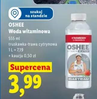 Woda witaminowa OSHEE truskawka-trawa cytrynowa