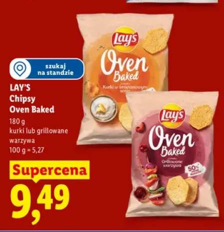 Chipsy Lay's Oven Baked o smaku kurki w śmietanowym sosie +1 wariant